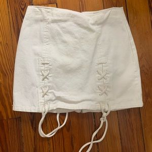 Honey Punch White Skirt